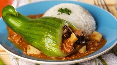 Caigua rellena